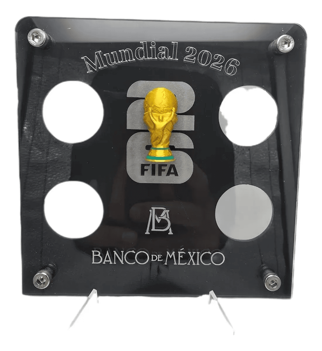 Exhibidor 3D De Monedas Conmemorativas Mundial 2026